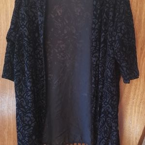Black Velvet Dress Coat